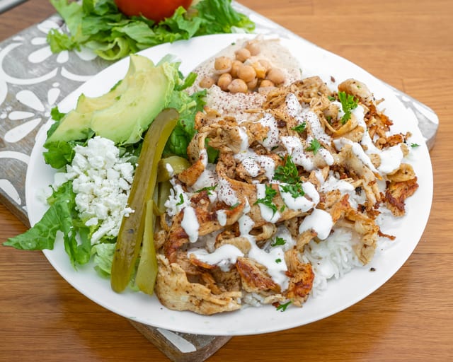 Chicken Shawarma Salad.