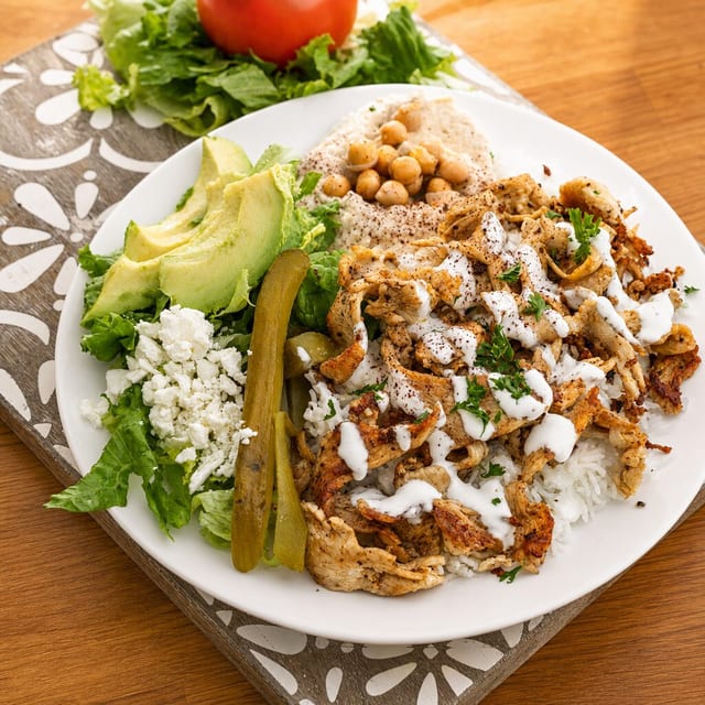 Chicken Shawarma Salad.