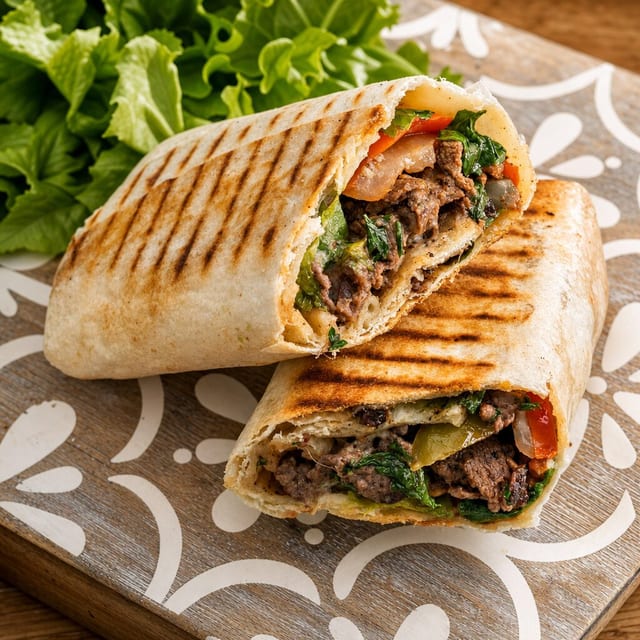 Beef Shawarma Sandwich.
