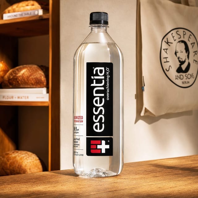 Essentia Alkaline Water.